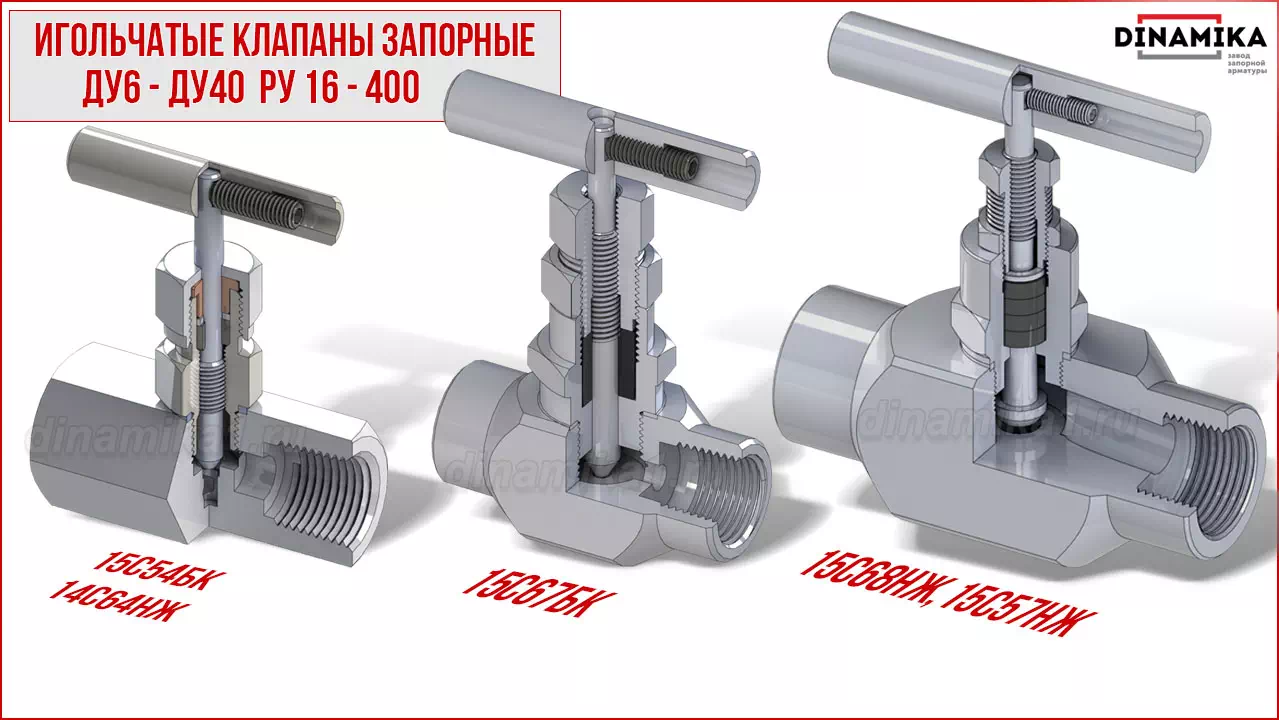 Резьбовые клапаны игольчатые муфтовые в Серпухове